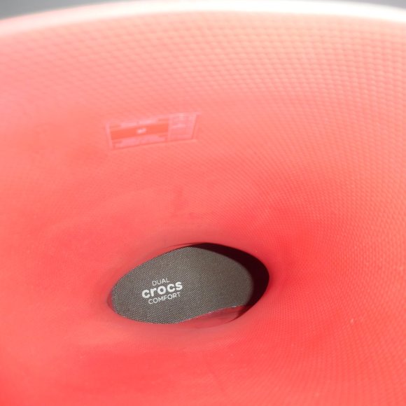 Crocs Womens Freesail Coral Red Lightweight Waterproof Lace Rain Boot Shoes - Picture 10 of 10